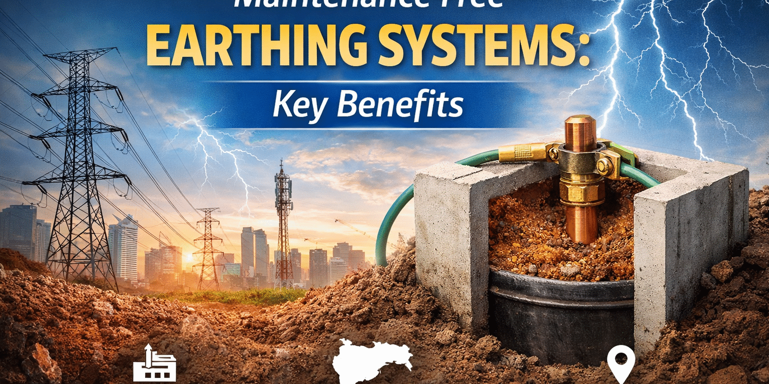 Maintenance-free earthing systems benefits overview Earthing manufacturer in Mumbai