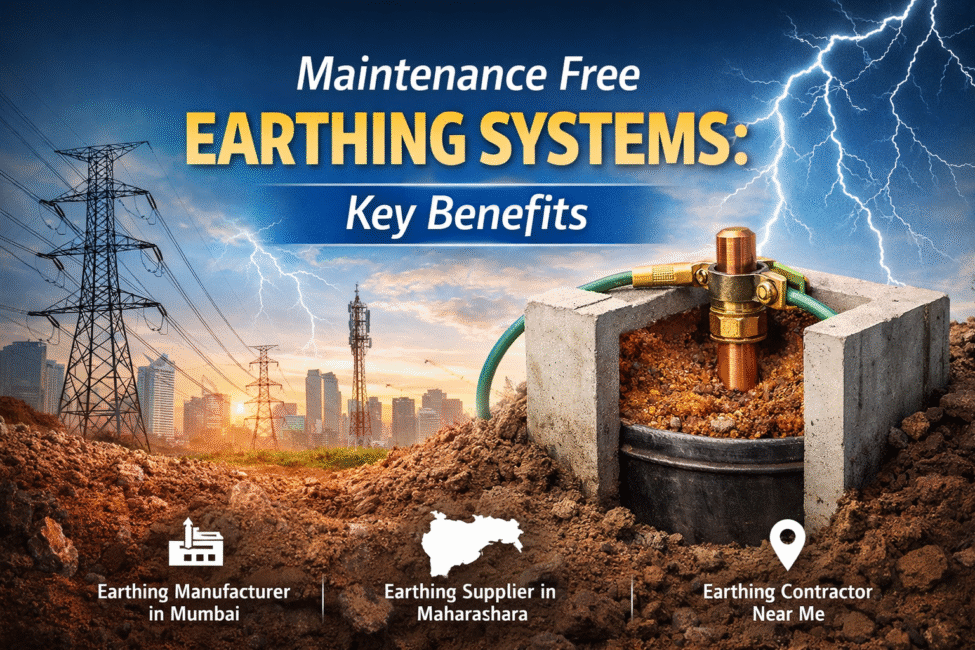 Maintenance-free earthing systems benefits overview Earthing manufacturer in Mumbai