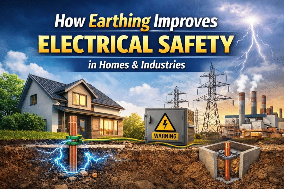Earthing Improves Electrical Safety in Homes and Industries