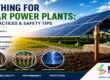 Earthing for solar power plants