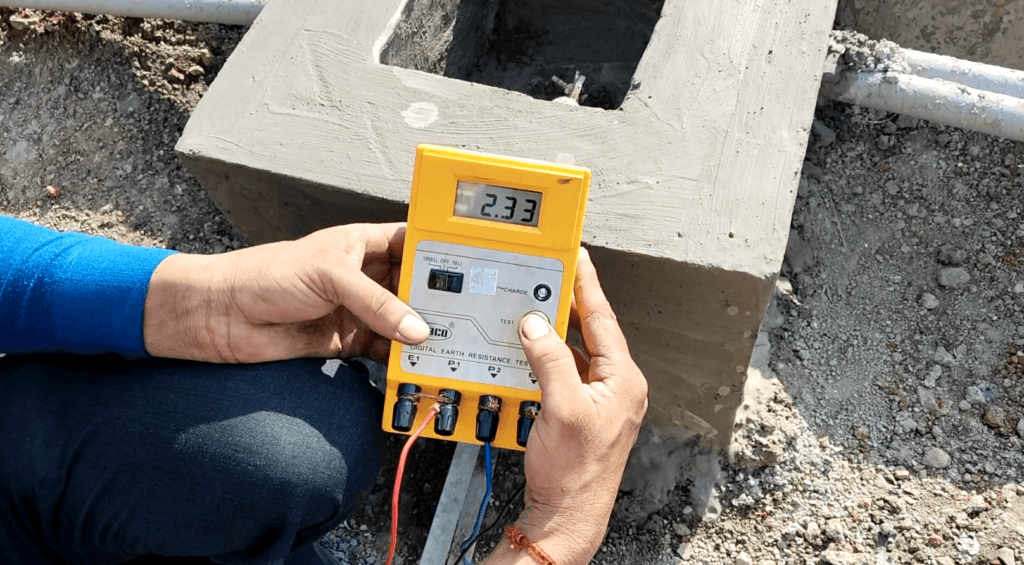 chemical earthing pits for EV chargers