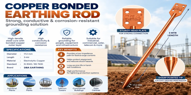 CBR Copper Bonded Earthing Rod: Types, Specifications, Installation