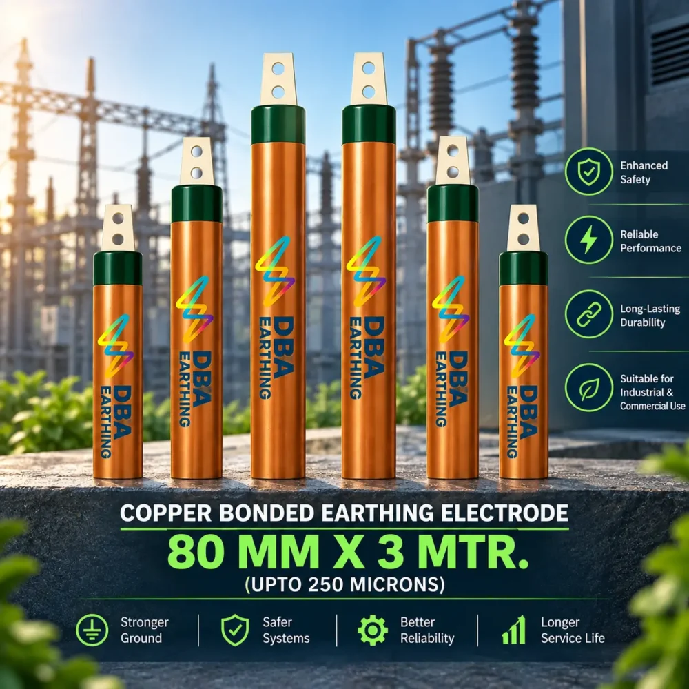 Copper bonded earthing electrodes for reliable industrial and commercial earthing systems