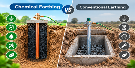 Chemical vs Conventional Earthing Chemical Earthing vs Conventional Earthing